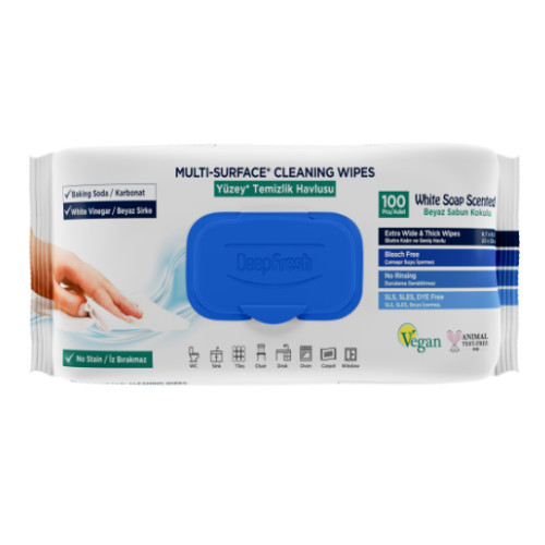 Вологі серветки для прибирання DEEP FRESH Multi Surface, 100 шт